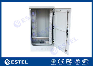 IP65 Outdoor Communication Cabinets , Optical Fiber Cabinet 19&quot; 20U With Cable Organizer