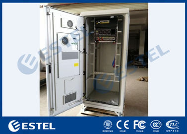 IP55 Outdoor Power Cabinet Galvanized Steel PDU Battery ODF DCDU With Air Conditioner