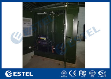 Two Front Doors Outdoor Telecom Cabinet Galvanized Steel IP55 CE Certificated