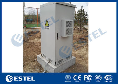One Compartment Outdoor Telecom Cabinet IP55 Galvanized Steel Double Wall