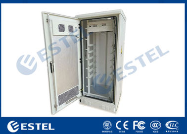 Galvanized Steel 19&quot; Rack IP55 Outdoor Electronics Cabinet