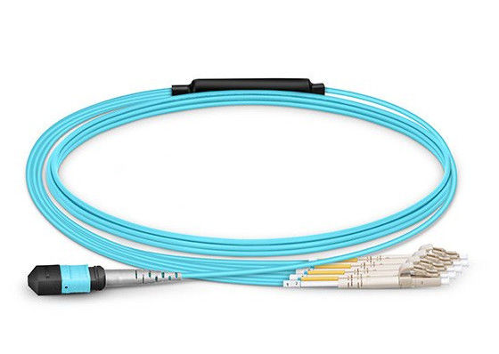 Duplex 8 Single Mode Fiber Patch Cables Lc Upc Multimode Fiber Optic Breakout Cable