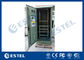IP55 Galvanized Steel Green Outdoor Power Cabinet / Outdoor Telecom Enclosure With Cooling System