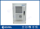 16U Galvanized Steel Outdoor Telecommunication Cabinet 19'' Rack With Air Conditioner IP55
