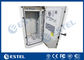 27U 19 Inch Rack Outdoor Communication Cabinets With Front And Rear Door