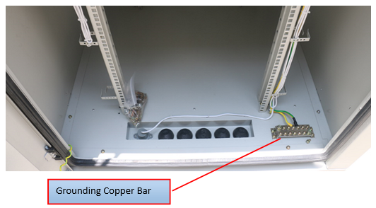 Telecom Connection Bench One Compartment Outdoor Telecom Cabinet Grey Color For Communication Tower