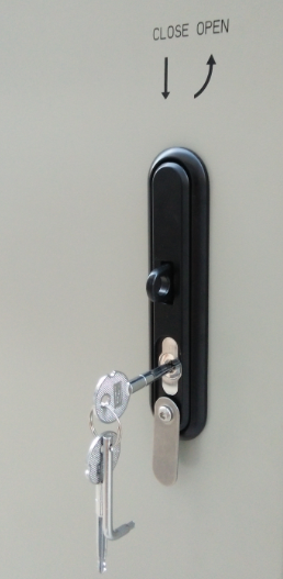 Three Point Lock Integrated 19 Inch Rack Enclosures Temperature Control ...