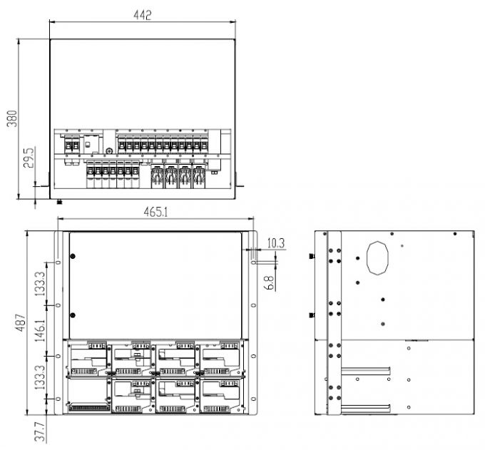 Telecom Rack Mount Rectifier System For Satellite Communication Ground ...