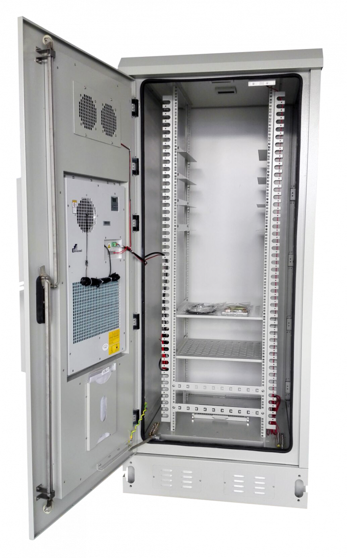 40U Steel Metal Outdoor Communication Grey RAL 7035 Color