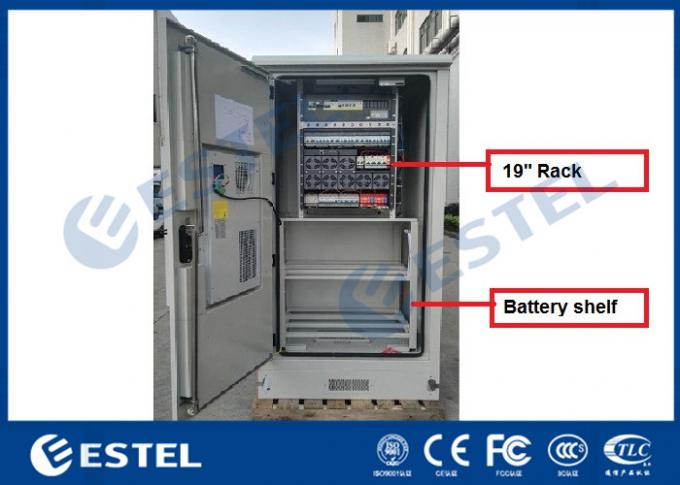 Ac Generator Rack IP55 Air Conditioner Cooling Outdoor Power Cabinet With 19 Inch ...