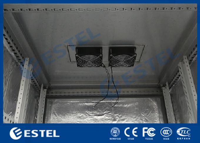 FCC IP55 Fans Cooling Telecom Cabinet Anti Theft Three Point