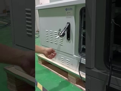 Two Compartment Weatherproof Outdoor Cabinet For Telecom Equipment With High Anti-Corrosion Performa