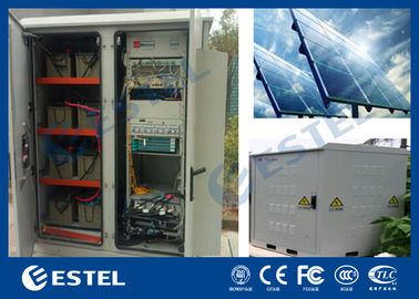 Generator Compartment Base Station Cabinet With Solar Controller / Solar Cell Panel