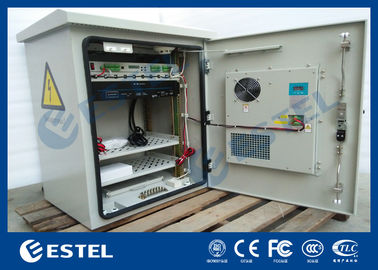 Custom Pole Mount / Wall Mount Metal Enclosure Galvanized Steel BTS Outdoor Cabinet
