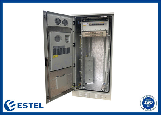 IP55 38U Telecom Cabinet 304 Stailess Steel Single Wall 1.2mm Thickness With DDF