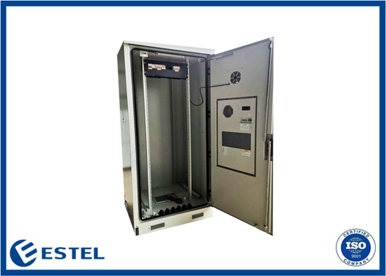 Waterproof 40U Outdoor Telecom Cabinet With Remote Monitory System And Power Distribution