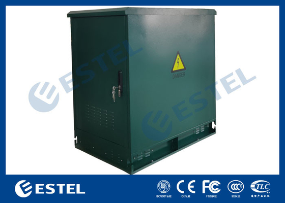 19'' Green Color Telecom Cabinet With 500W Air Conditioner And Fan