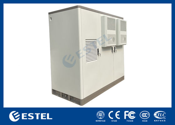 3 Bay Telecom Cabinet Double Layer Galvanized Steel Air Conditioner Cooling System