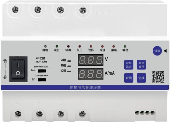 Three-Phase 80A Smart Electricity Management Terminal with Cloud Control
