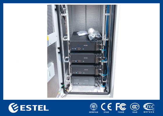 ET9090210A-40U Dual Door Outdoor Cabinet Telecom With Remote Monitory System PDU