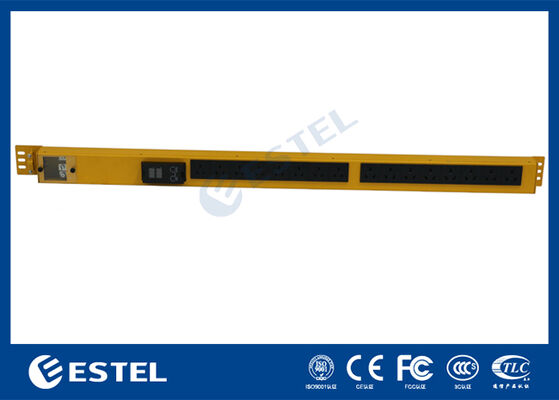Smart Power Distribution Unit Rack Mount Providing Power Management with Built In Voltage and Current Meter for Precise Monitoring