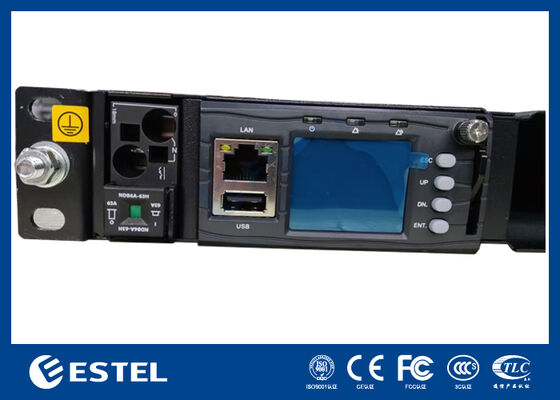 1U Rack Mount Telecom DC Power System with Integrated Distribution and Intelligent Controller