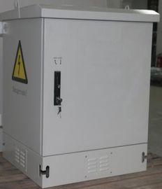 Single Wall Outdoor Telecom Enclosure Anti Corrosion Communication Box With Rectifier Battery