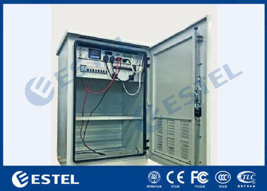 Single Wall Outdoor Equipment Cabinet IP55 High Reliablity With Power System Battery