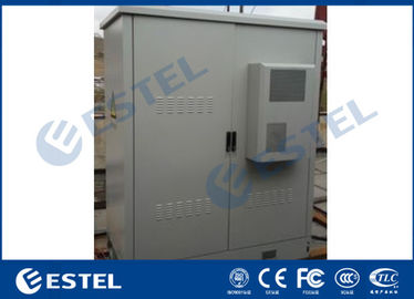 Galvanized Steel Outdoor Communication Cabinets Floor Mounting PEF Heat Insulation