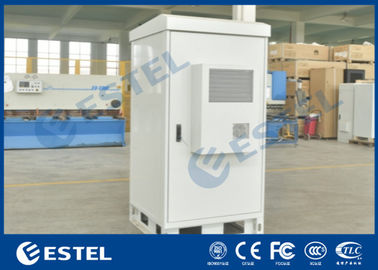 Front Access Outdoor Electrical Cabinets And Enclosures Galvanized Steel Single Wall 40U