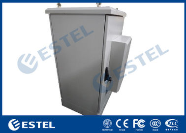 Double Wall Air Conditioning Outdoor Telecom Cabinet Galvanized Steel Front Access Door