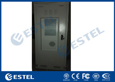 Dustproof Outdoor Telecom Cabinet Galvanized Steel With Heat Exchanger / Fans