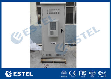 Air Conditioner Cooling Outdoor Telecom Cabinet IP55 Anti Theft Three Point