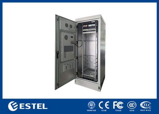 Single Wall IP55 Waterproof 40U Outdoor Telecom Cabinet Anti Corrosion