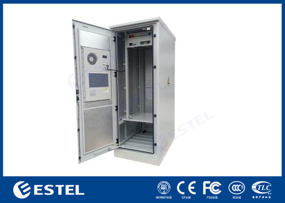 Outside Power Unit 35U Rack Outdoor Power Cabinet One Front Door With Air Conditioner / Fan