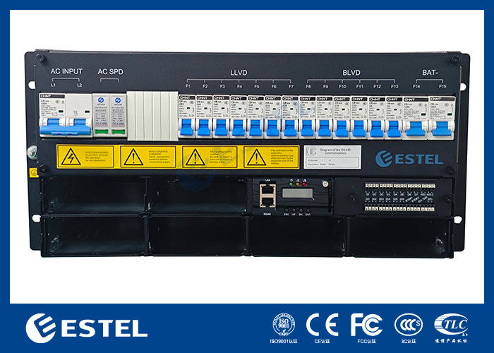 ESTEL 5U Embedded Power System For Outdoor Telecom Cabinet , Compact ...