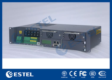 Outdoor 19 Rack Enclosure Rectifier System , Base Station Telecom Power System