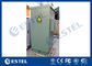 IP55 Galvanized Steel Green Outdoor Power Cabinet / Outdoor Telecom Enclosure With Cooling System