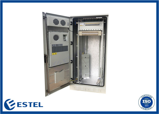 IP55 38U Telecom Cabinet 304 Stailess Steel Single Wall 1.2mm Thickness With DDF