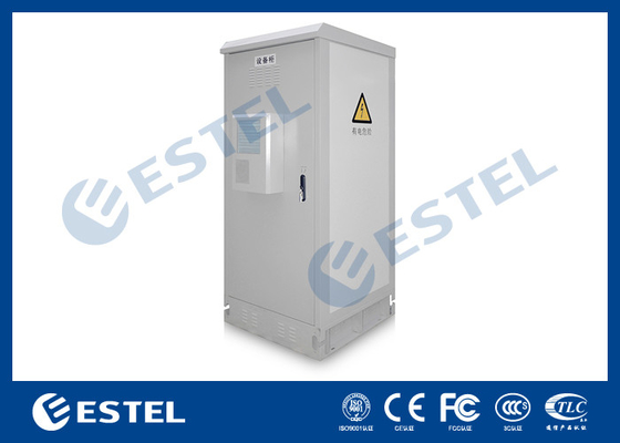 Single Wall Anti Theft Outdoor Telecom Equipment Cabinets With AC Conditioner
