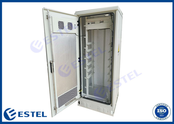 Single Wall Anti Theft Outdoor Telecom Equipment Cabinets With AC Conditioner