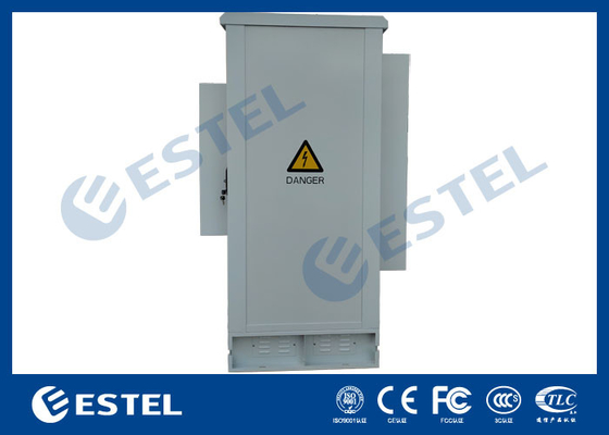 IP55 Waterproof Outdoor Telecom Cabinet Two Doors With 1500W Air Conditioner