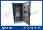 30U Customized Telecommunication Rack Outdoor Cabinet Single Bay Galvanized Steel Material