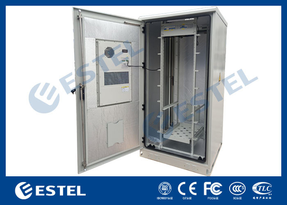 Stainless Steel Outdoor Telecom Equipment Cabinets Weatherproof IP56 Dual Door