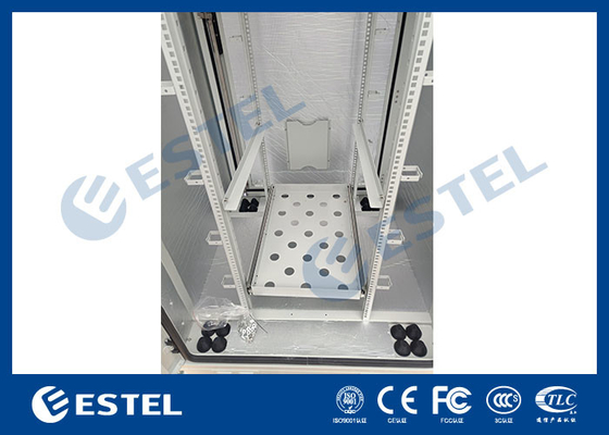 Stainless Steel Outdoor Telecom Equipment Cabinets Weatherproof IP56 Dual Door
