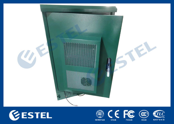 19'' Green Color Telecom Cabinet With 500W Air Conditioner And Fan