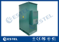 Single Wall Insulation Telecom Cabinet With 2000W Air Conditioner And Fan Green Color