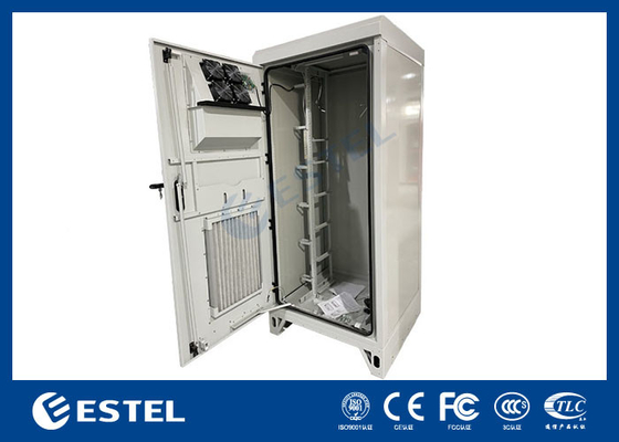 Integrated Outdoor Telecom Equipment Cabinets Floor Mounted With Rectifier Power System