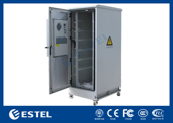 38U Height Outdoor Data Cabinet Floor Mounted 19 Inch Telecom Cabinet