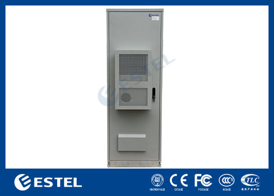 Double Wall IP55 Outdoor Telecom Cabinet 45U With Air Conditioner Smoke Sensor